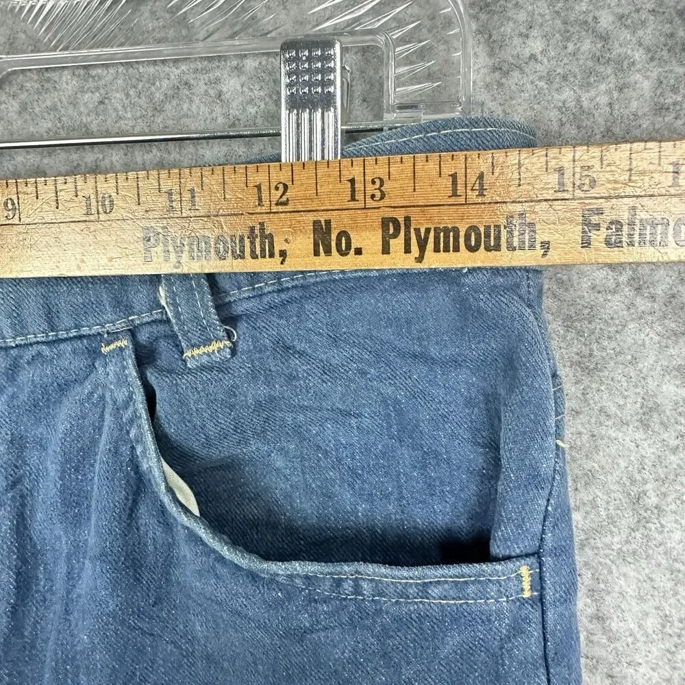 VTG 70s Levis 784 Big E Orange Tab Jeans 30 Big Bell Flare Soft Denim Talon READ